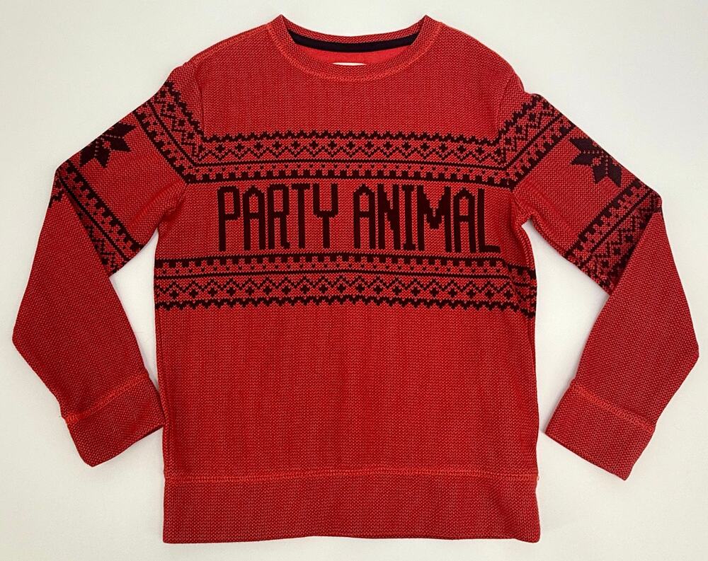 Old Navy Party Animal Sweater, Boys M (8)